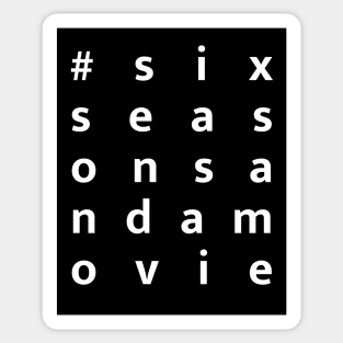 Community - six seasons and a movie black Sticker